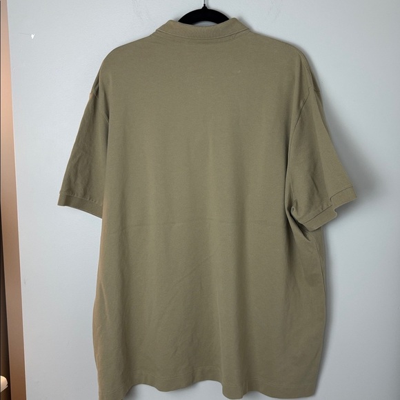 Lacoste Men's Monotone Taupe/Light Olive Polo Shirt - Size 4XL - Picture 8 of 8